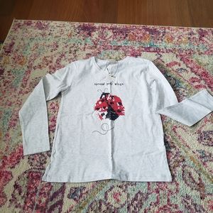 Zara knit & sequins top